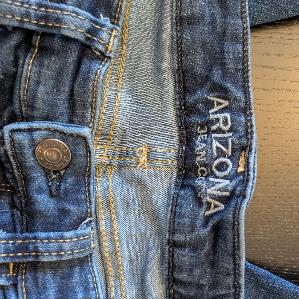 3 For $24 Arizona Jean Company Deep Blue Jeggings - Picture 7 of 7